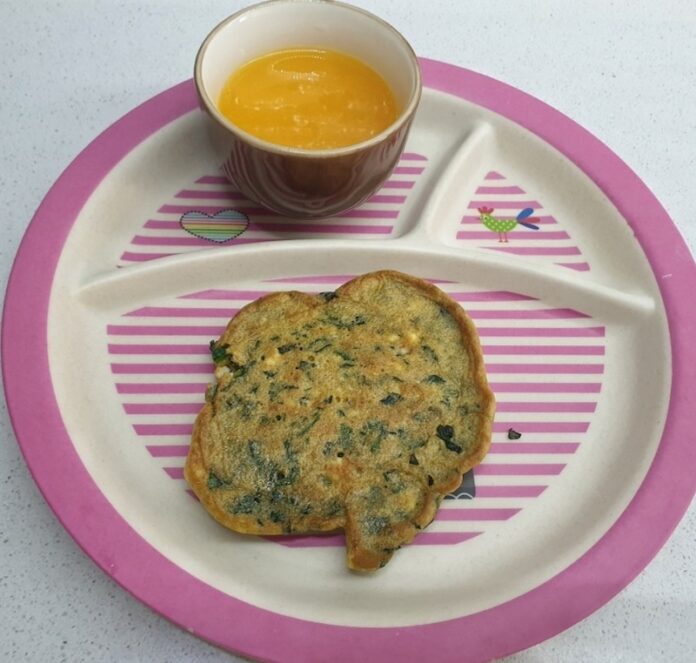 bebekler için ıspanaklı omlet tarifi